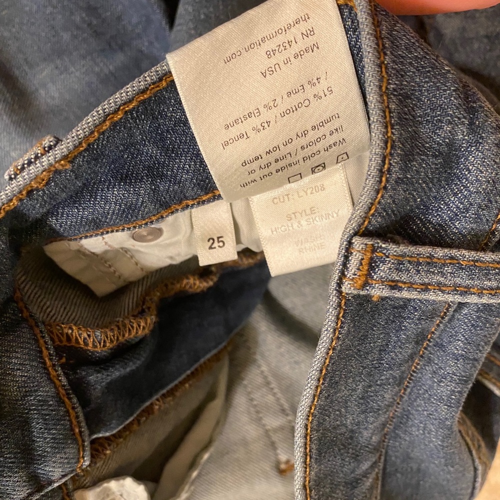 Reformation High & Skinny Jean in Rhine - Picture 7 of 8